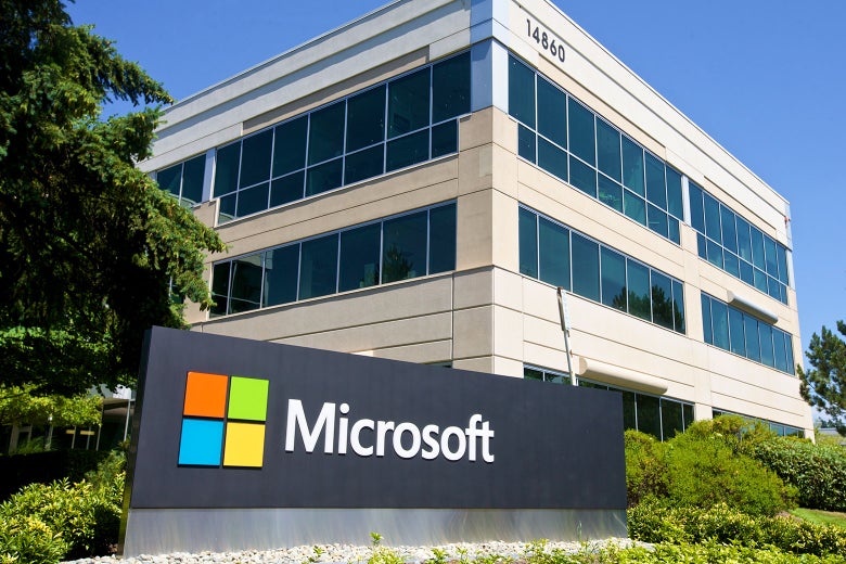 A building in Microsoft headquarters